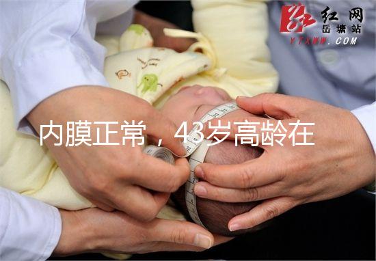 內(nèi)膜正常，43歲高齡在國內(nèi)做試管嬰兒成功率多少？