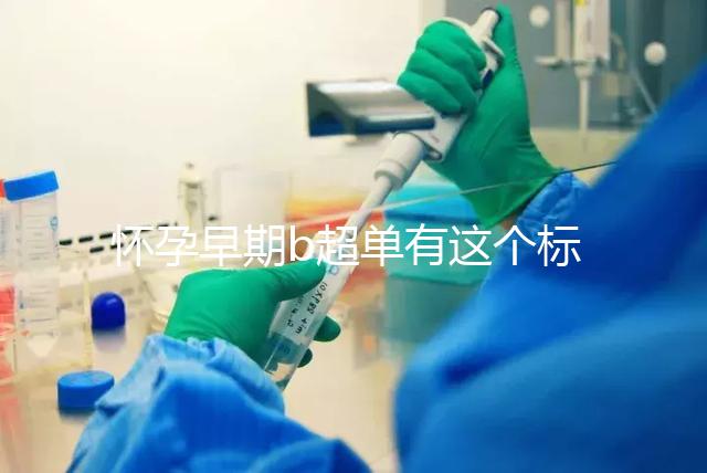 懷孕早期b超單有這個標志一般是女孩，孕囊數據暗藏玄機