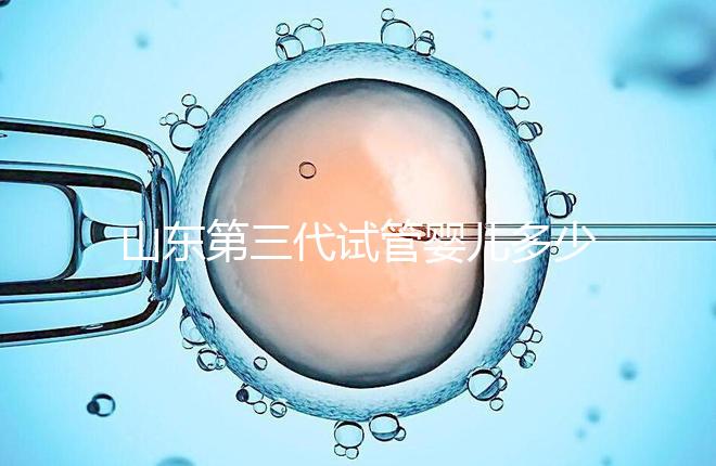 山東第三代試管嬰兒多少錢？2025最新收費明細曝光