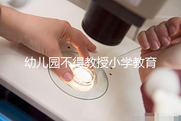 幼兒園不得教授小學教育內容,真相其實是這5個原因